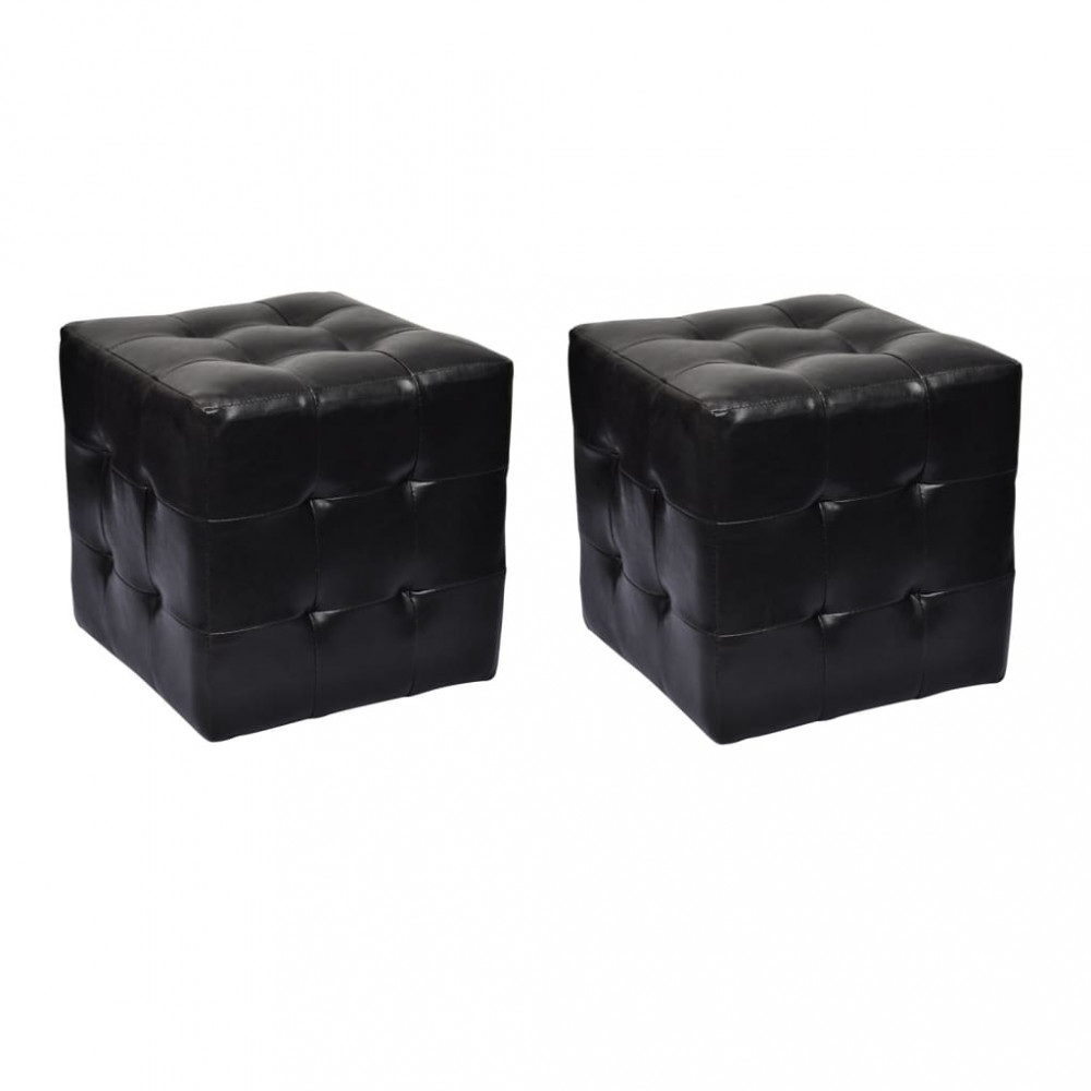 Két fekete kocka szék